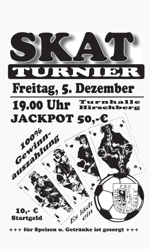 Einladung zum Preisskat am 05. Dezember 2025