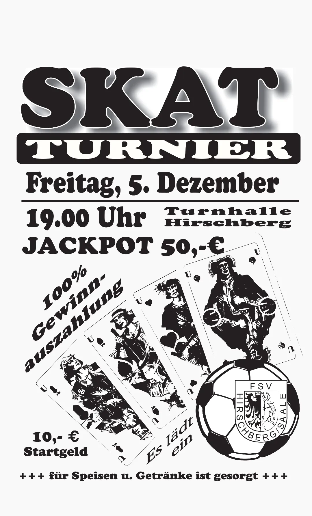 Einladung zum Preisskat am 05. Dezember 2025